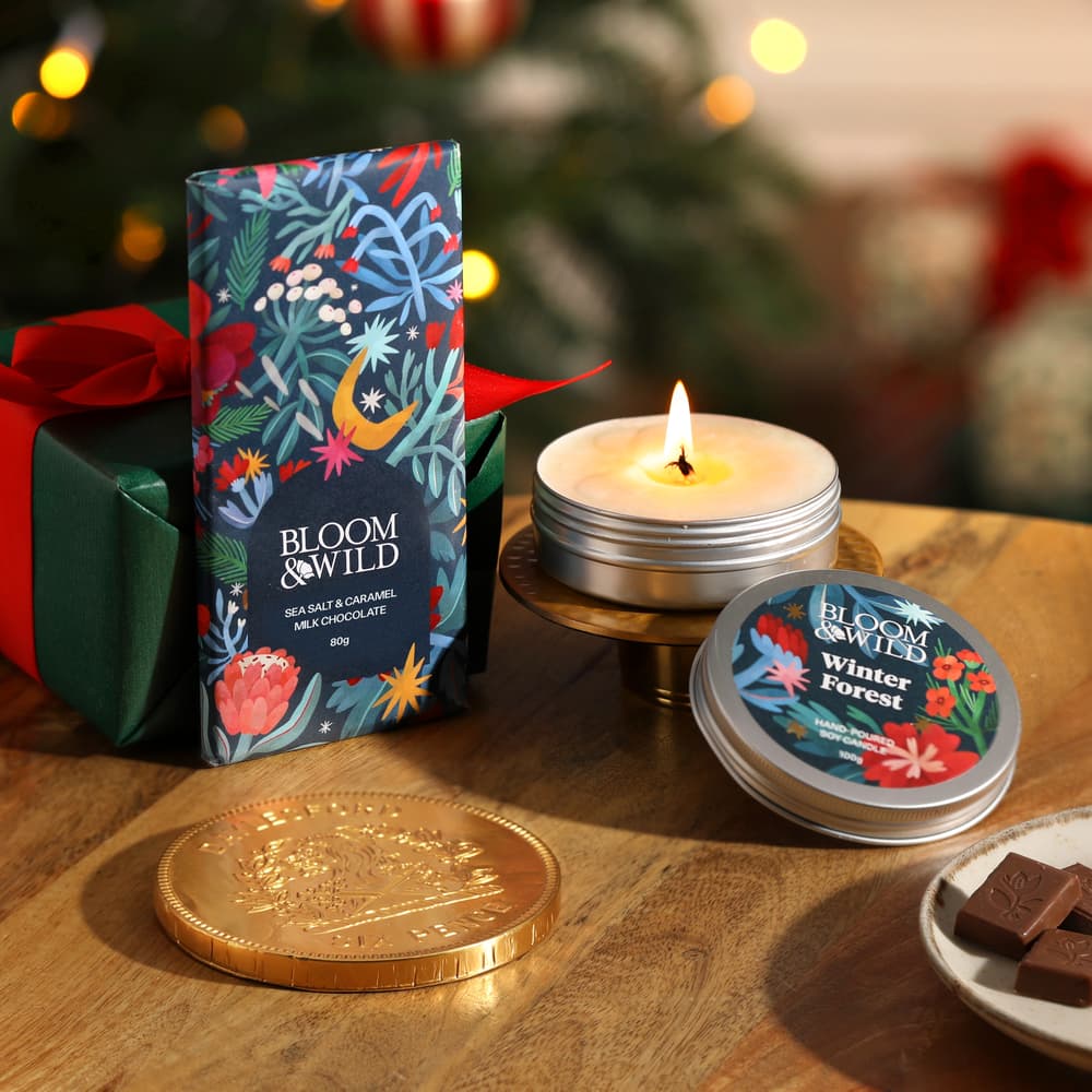 The Festive Chocs & Candle Treat | Letterbox Gifts | Bloom & Wild